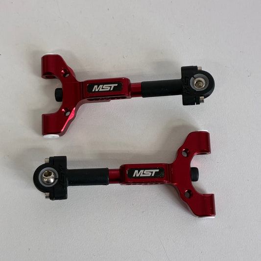 MST 820117R Front Lower Arms Red Alloy