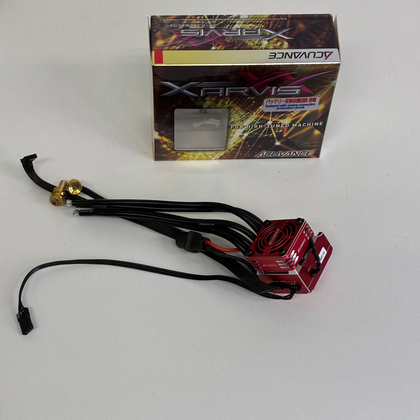 Acuvance XX Red ESC Brushless Sensored With Alloy Rey Storm Fan