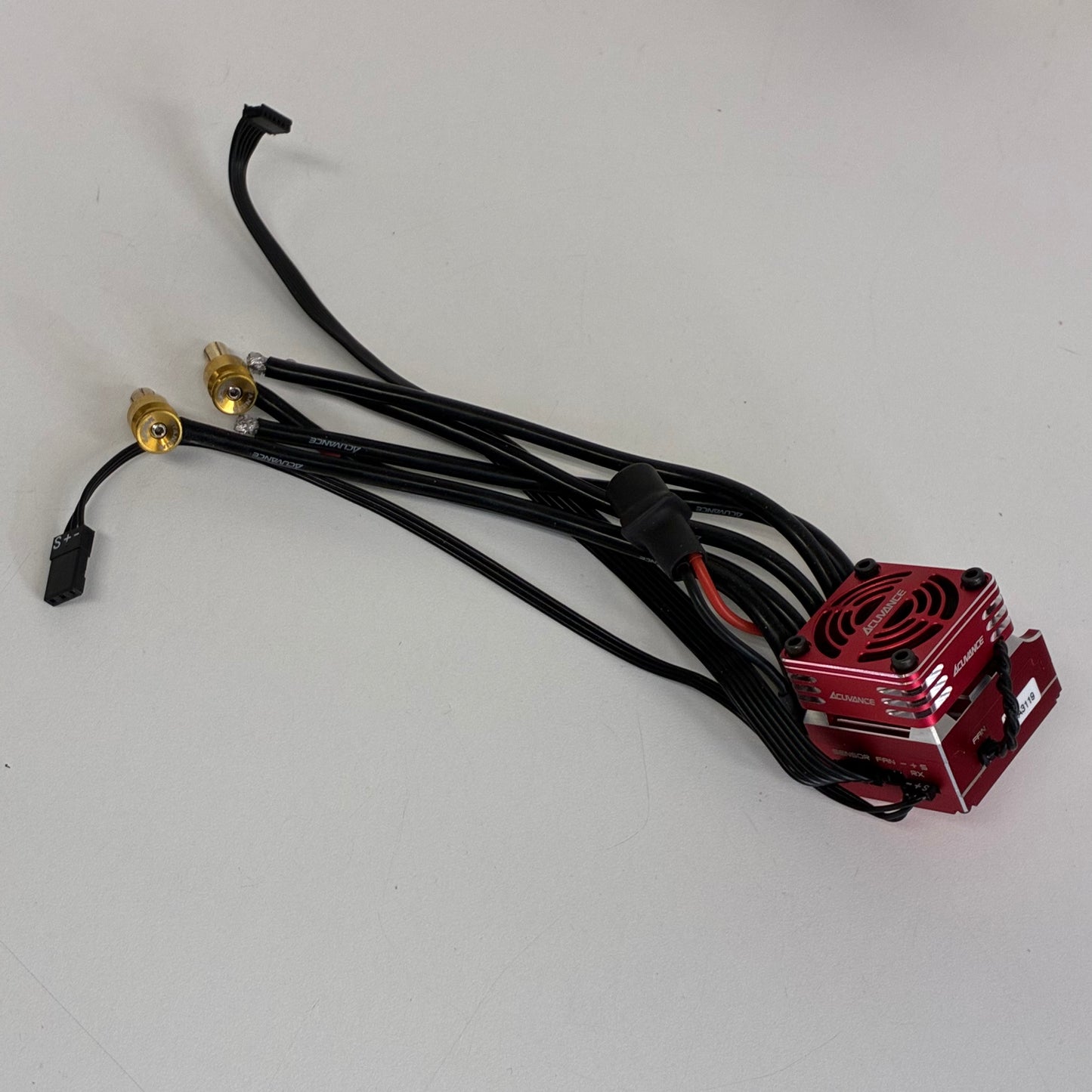 Acuvance XX Red ESC Brushless Sensored With Alloy Rey Storm Fan