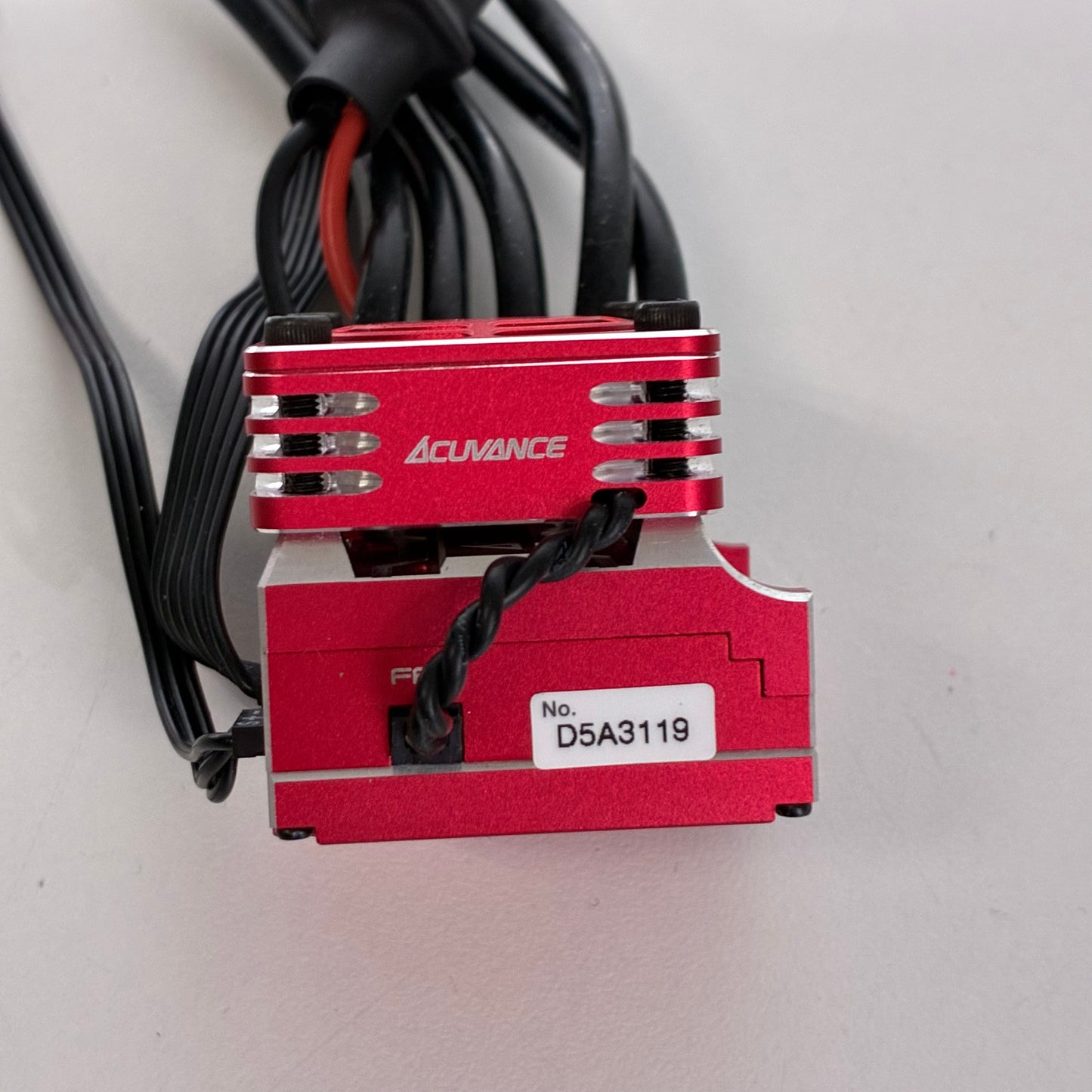Acuvance XX Red ESC Brushless Sensored With Alloy Rey Storm Fan