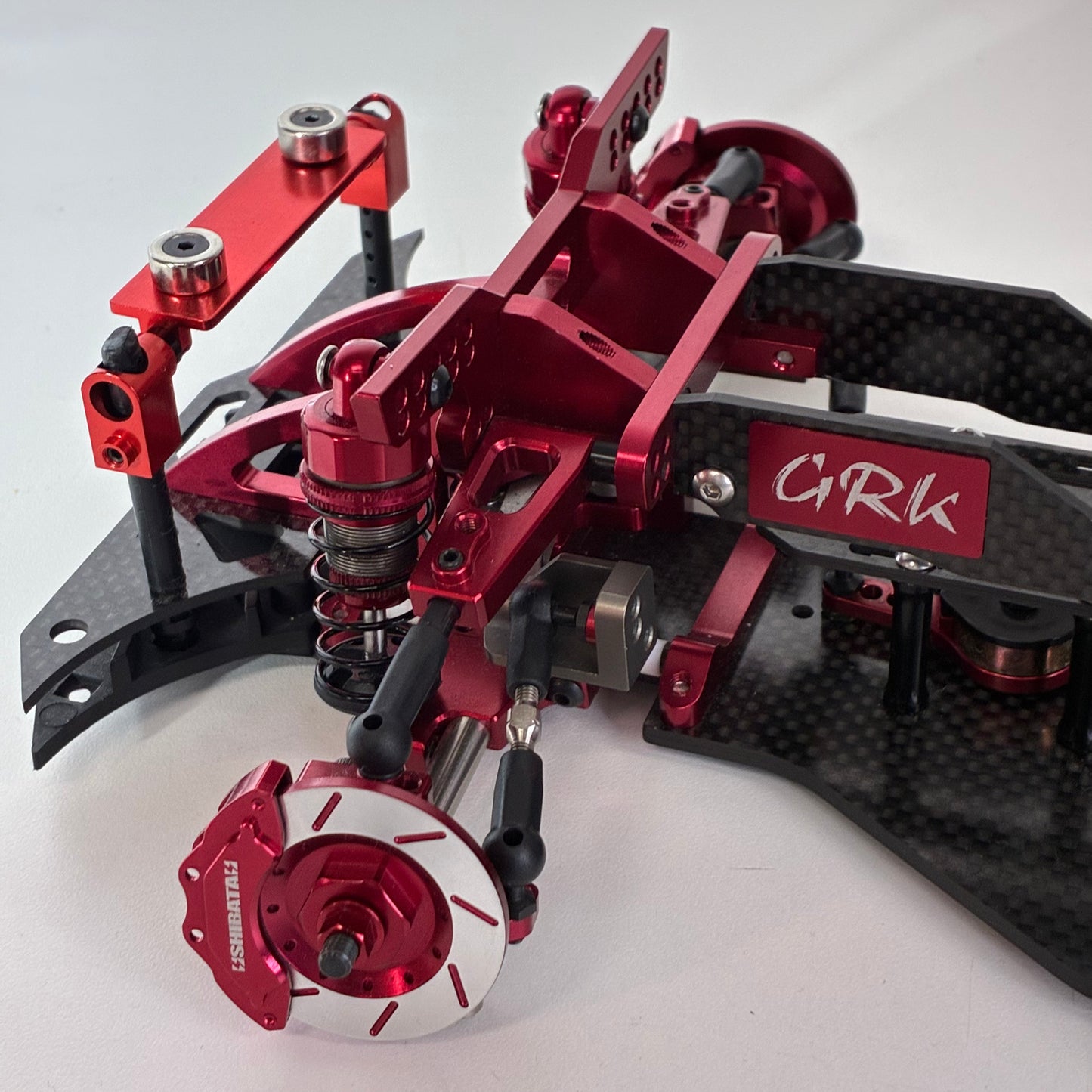 R31House GRK4 Shibata Red Chassis Full Alloy Carbon Chassis Boxed
