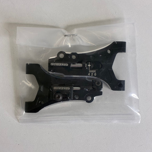 Overdose Front Lower Arms Adjustable Black Alloy dival Vacula