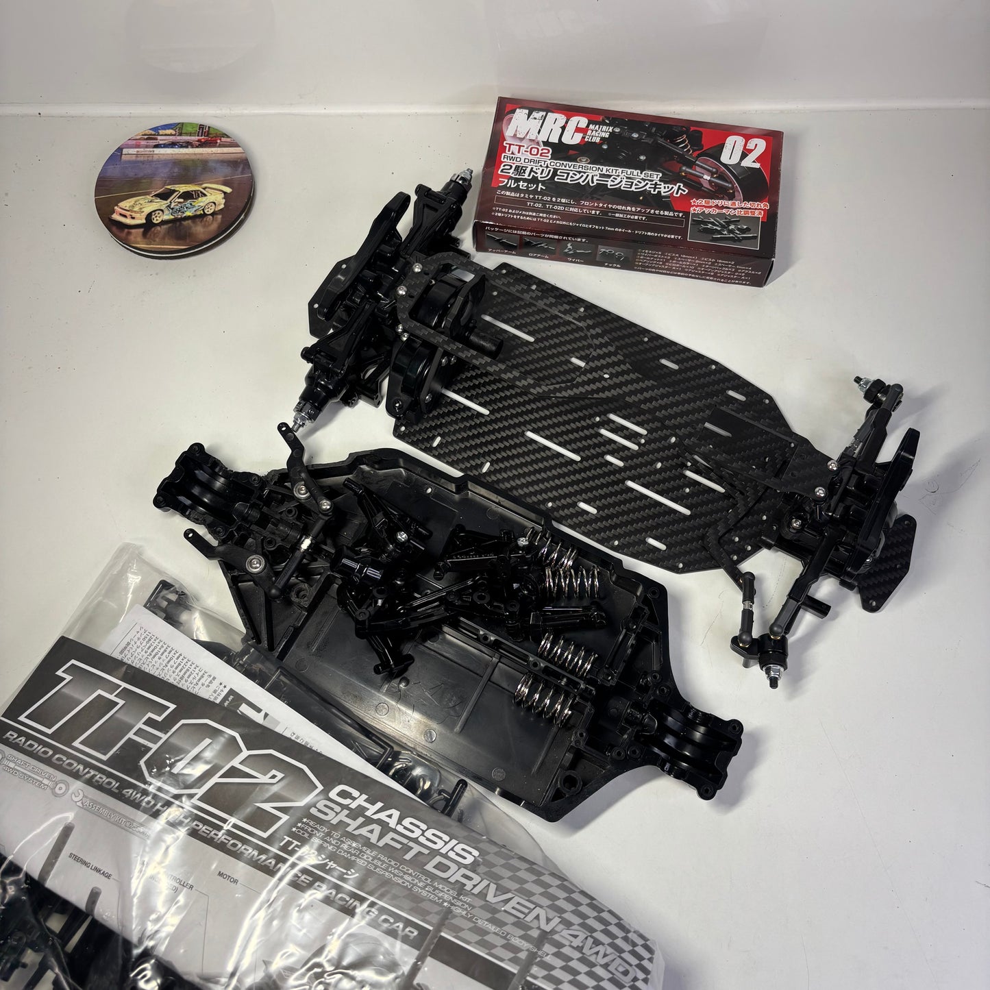 Tamiya TT-02 RWD Drift Carbon Metal Garage MRC Conversion Kit