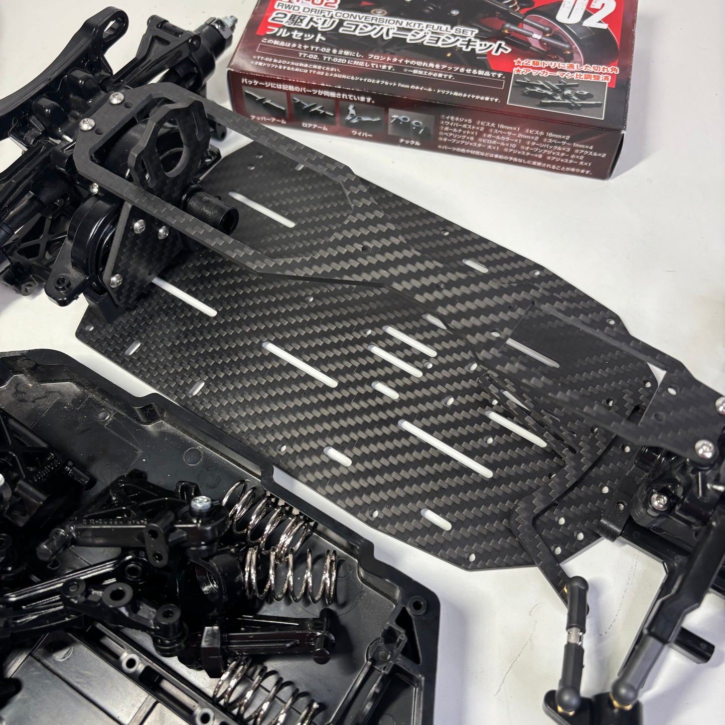 Tamiya TT-02 RWD Drift Carbon Metal Garage MRC Conversion Kit