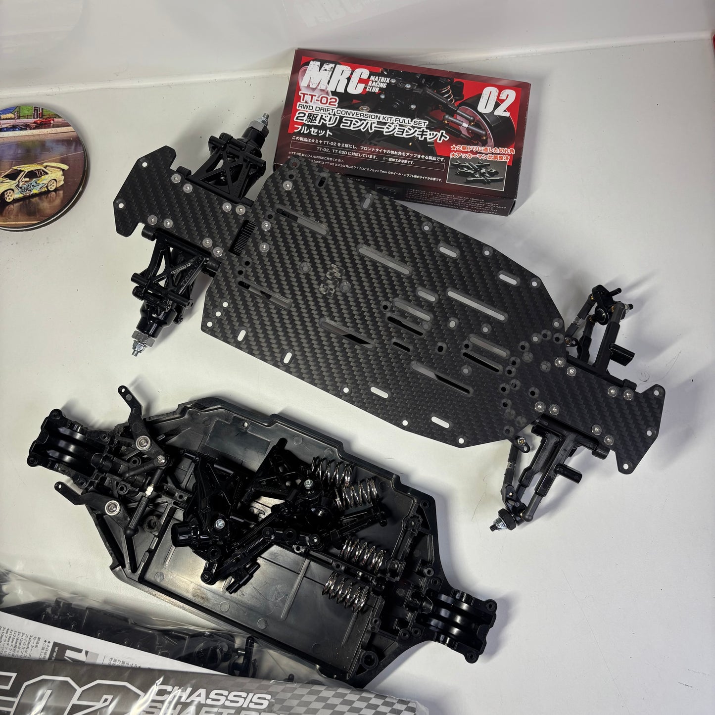 Tamiya TT-02 RWD Drift Carbon Metal Garage MRC Conversion Kit