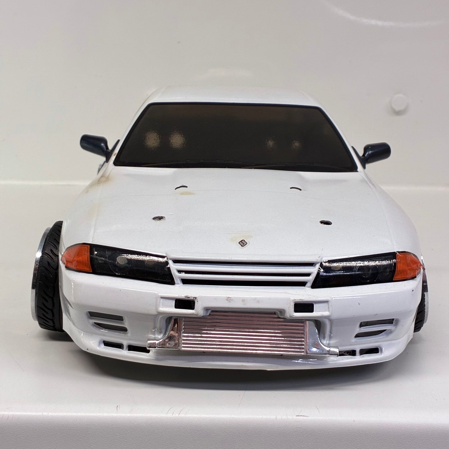 Tamiya Nissan Skyline R33 White Bodyshell 190mm Wide Missile