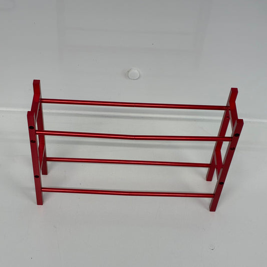 Red Alloy Wheel Tyre Holder Racking 1:10