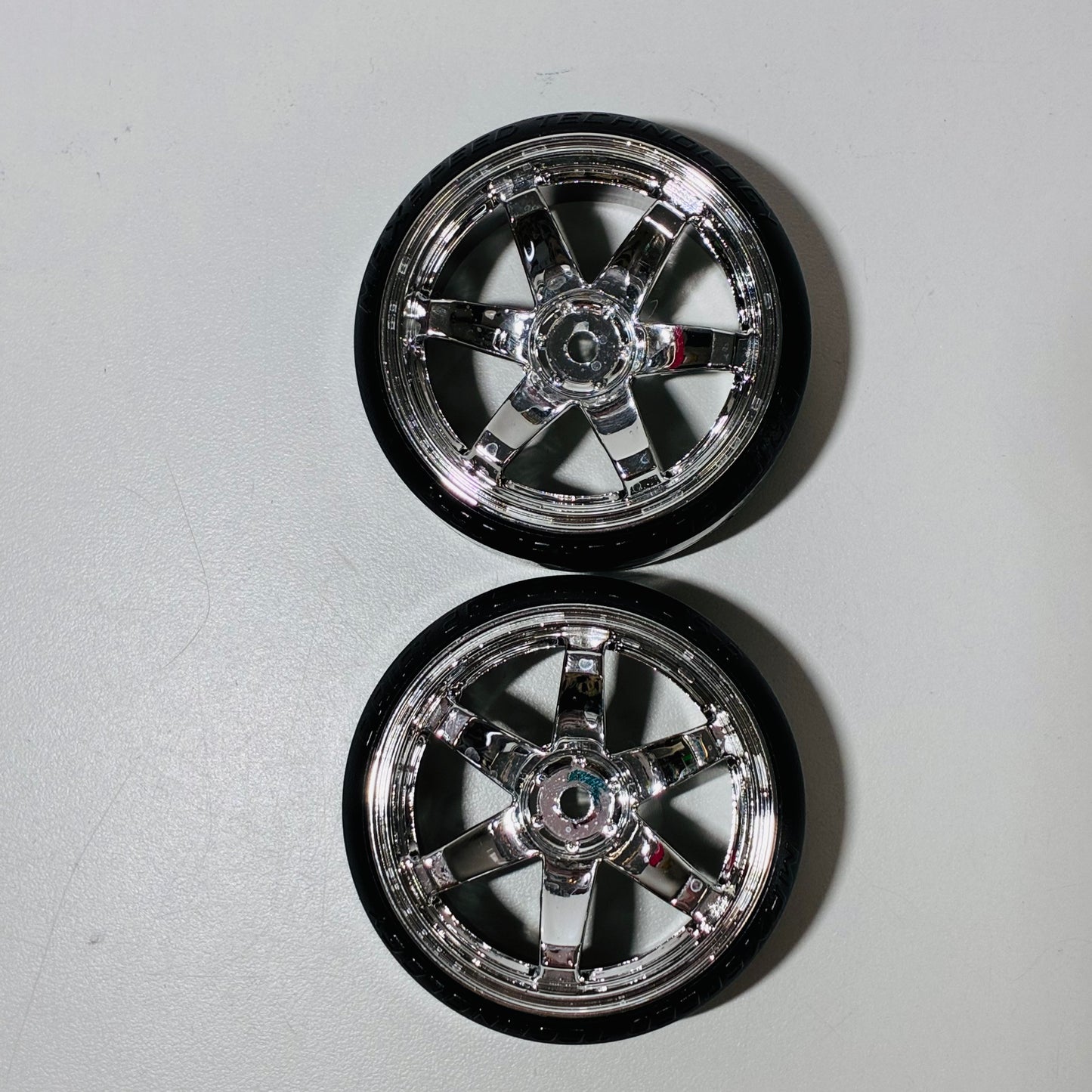 6mm Offset Wheels Chrome & Tyres