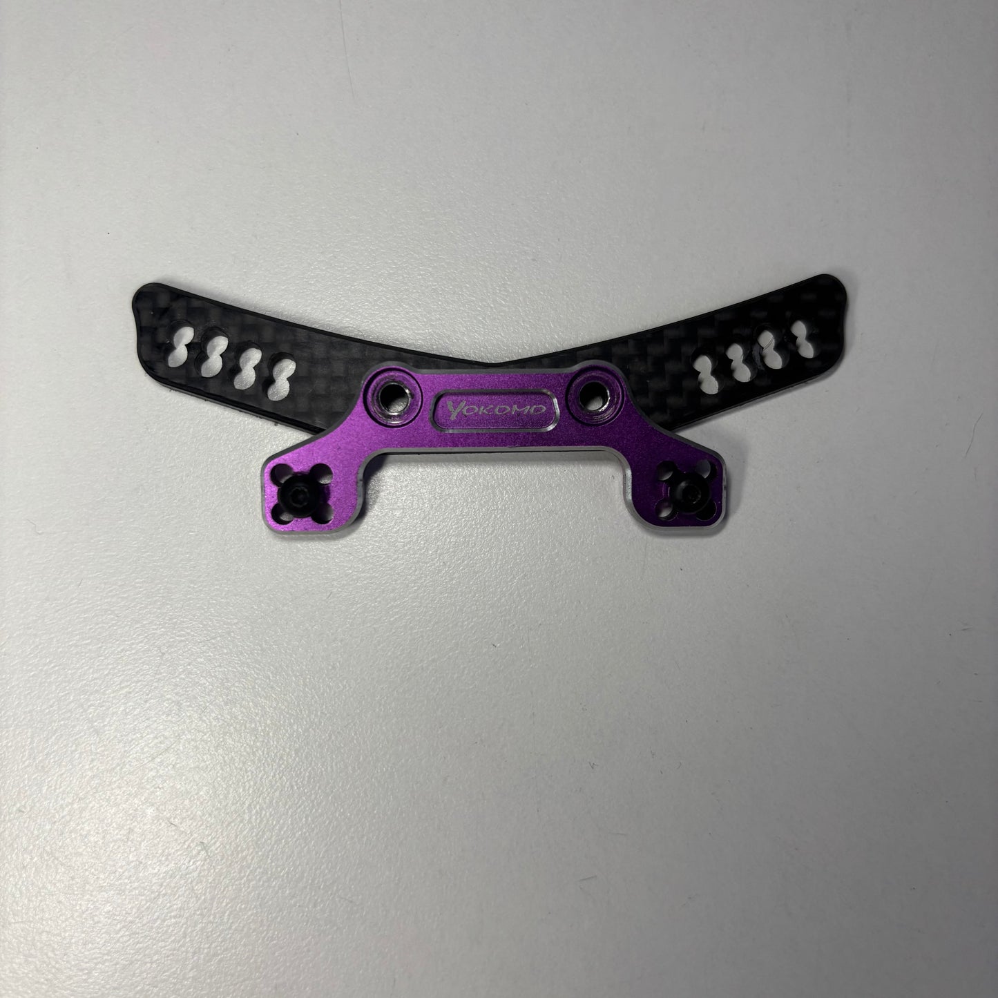 Yokomo Purple Alloy Carbon Hybrid Front Tower Arm Holder