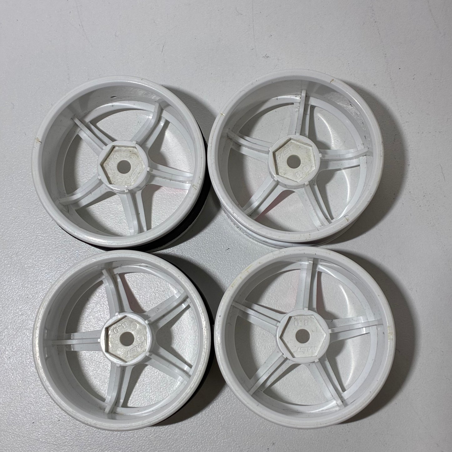 MST White Wheels 8.0 Offset