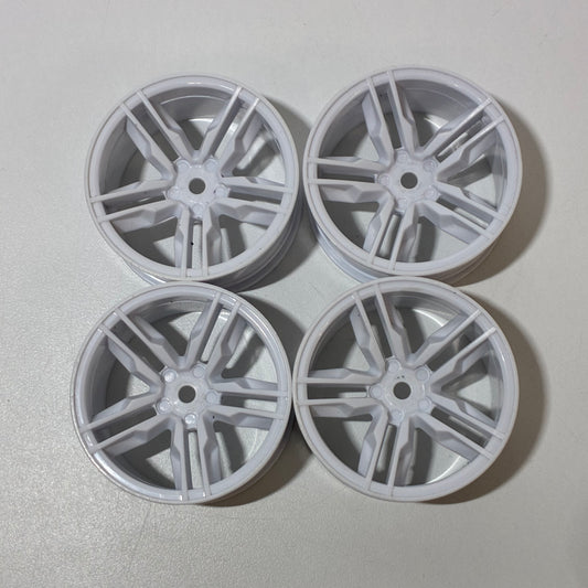 White Sakura D5 Wheels Offset 5