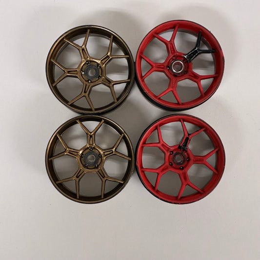 DS Racing Feathery Gold Red Wheels Offset 6?