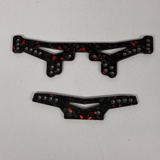 Bingo Wasp MST MRX Forged Red Carbon Shock Towers
