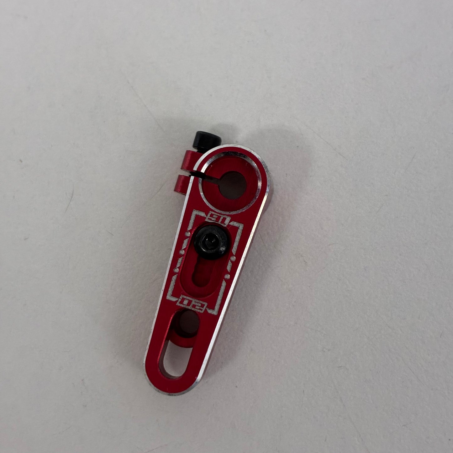 Red Alloy Adjustable Servo Horn