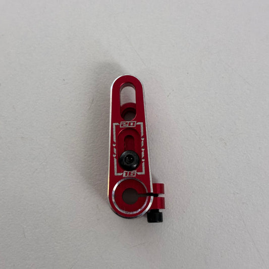 Red Alloy Adjustable Servo Horn