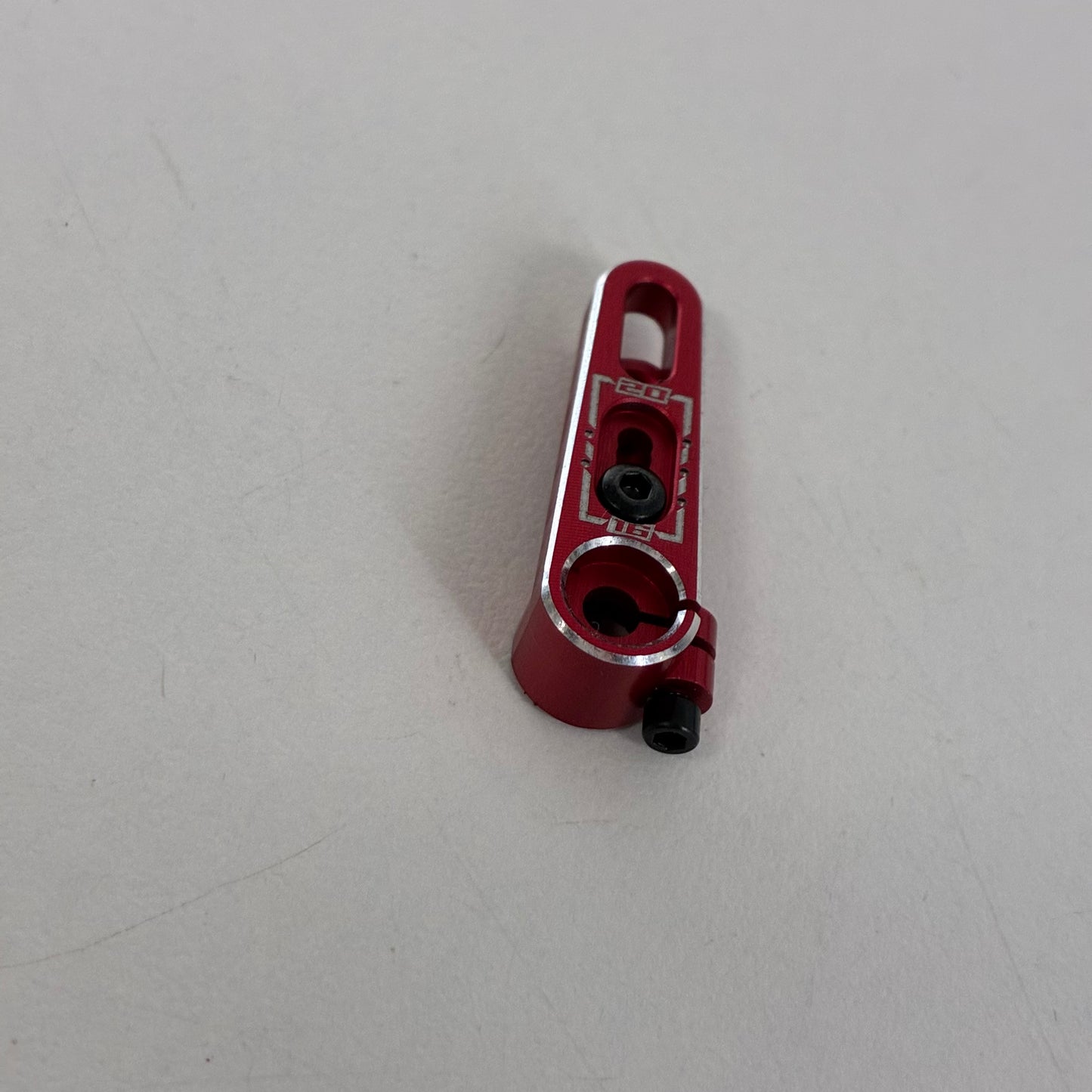 Red Alloy Adjustable Servo Horn