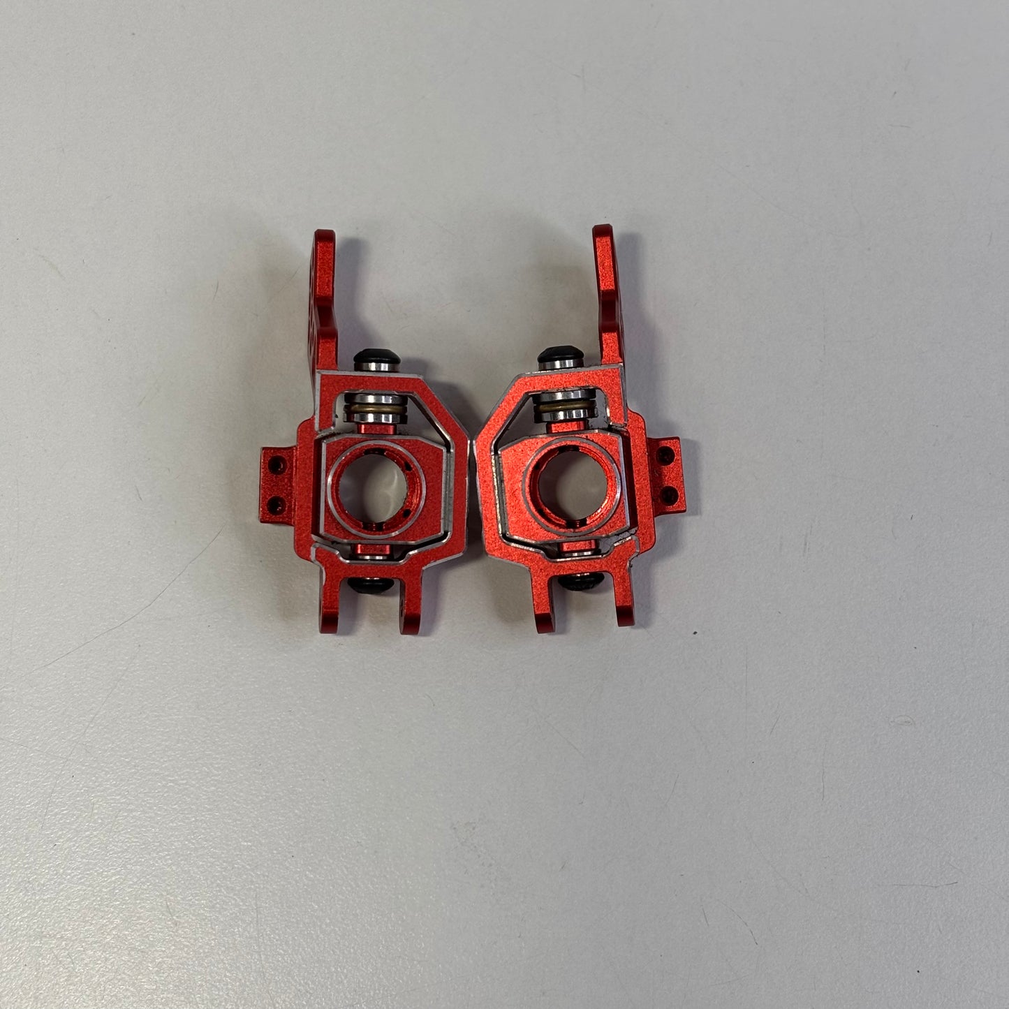 Team AD Red Rear Alloy Hubs AD-9011R