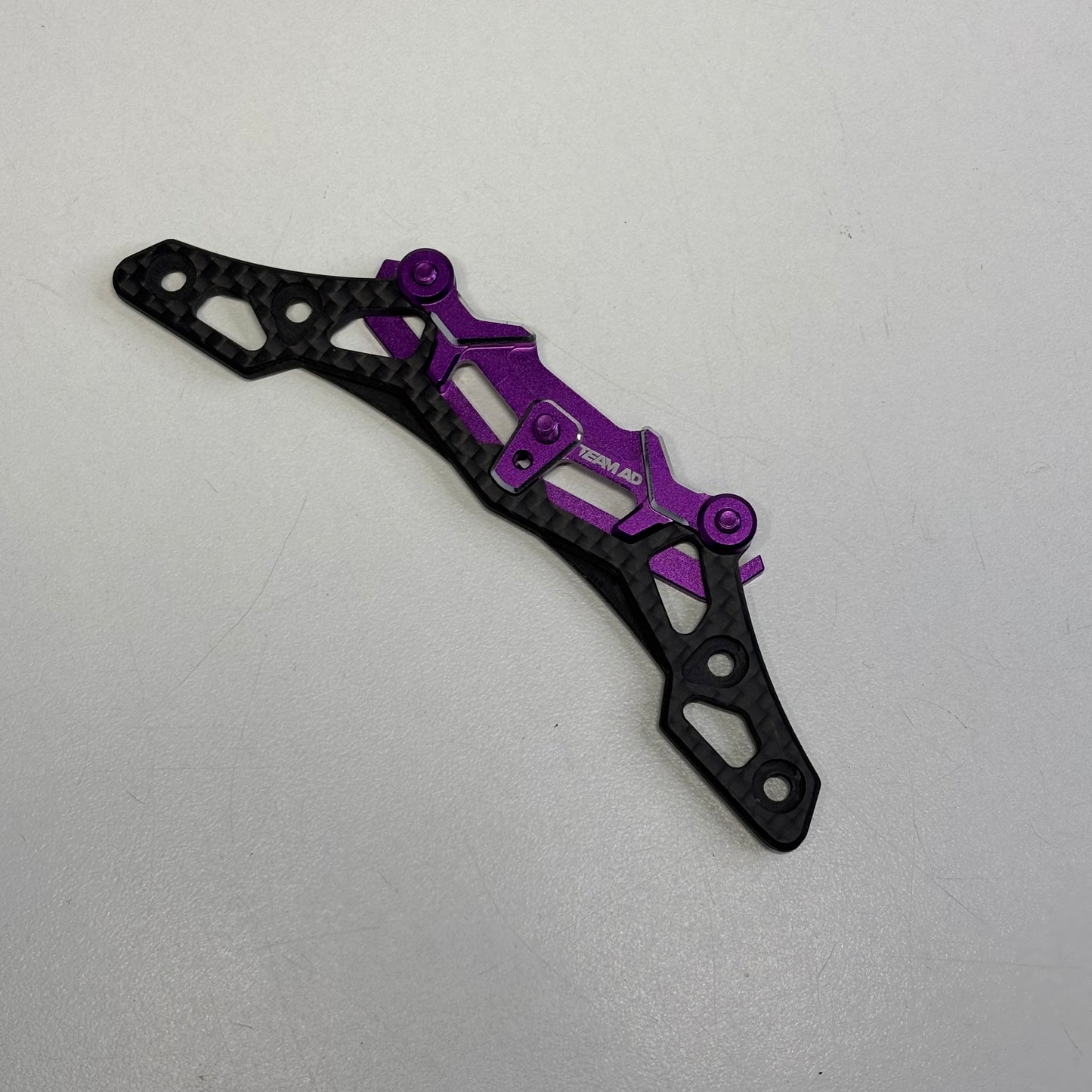Team AD Carbon Purple Alloy Front Lower Bumper