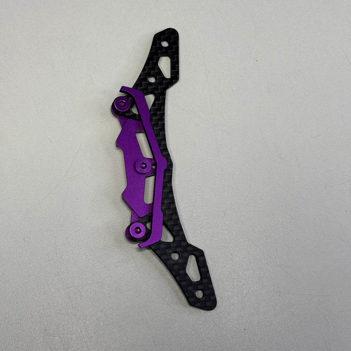 Team AD Carbon Purple Alloy Front Lower Bumper