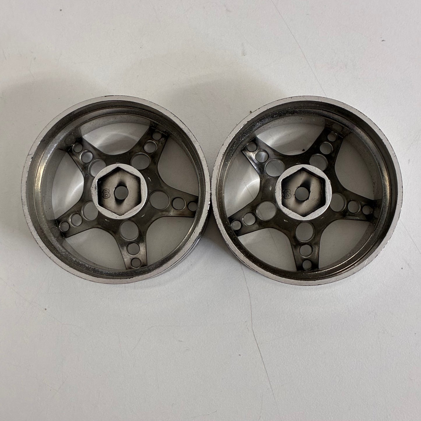 SRC R1 Chrome Wheels 8mm Offset Pair