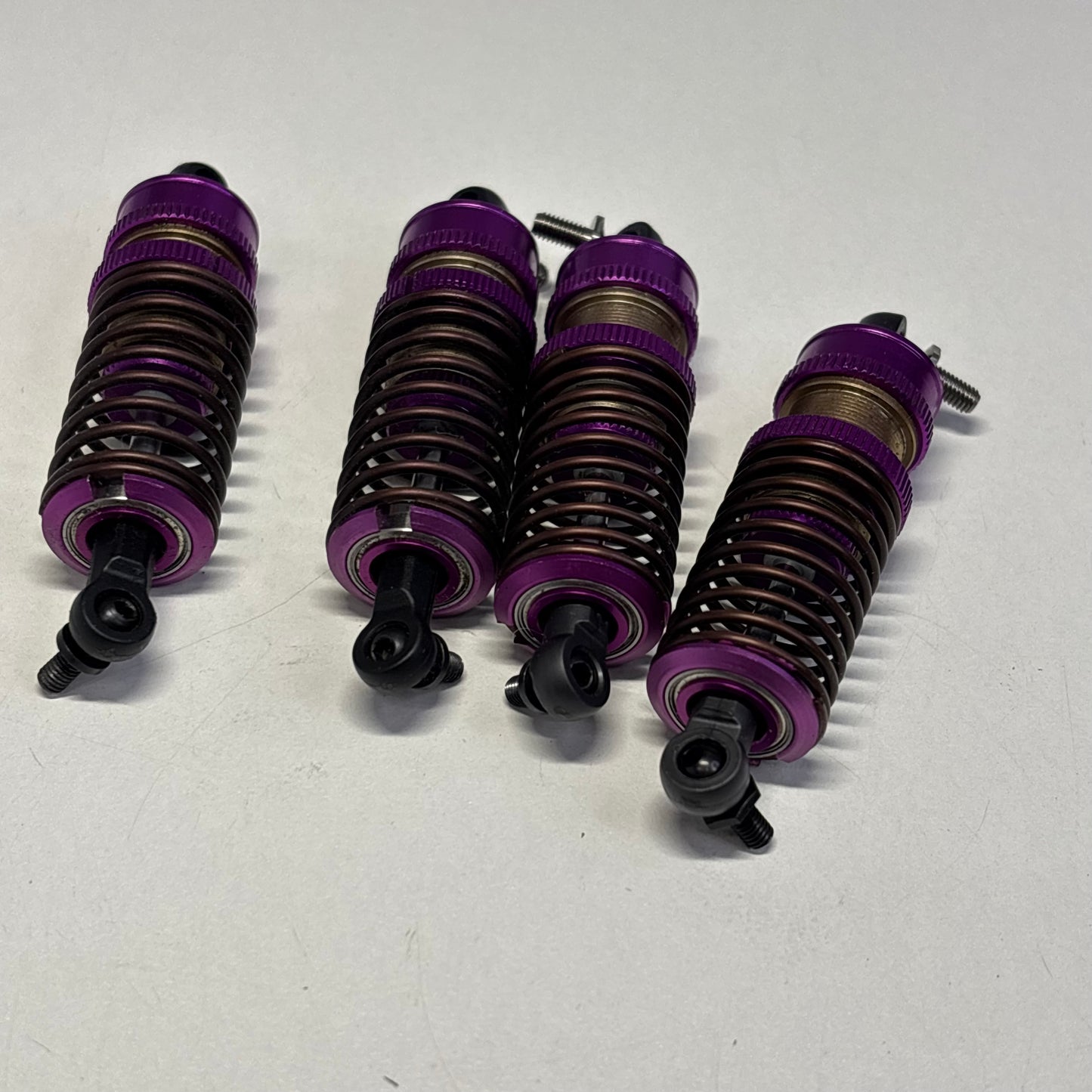Topline Purple Alloy Shocks D Competition Spring Retainer Bearing