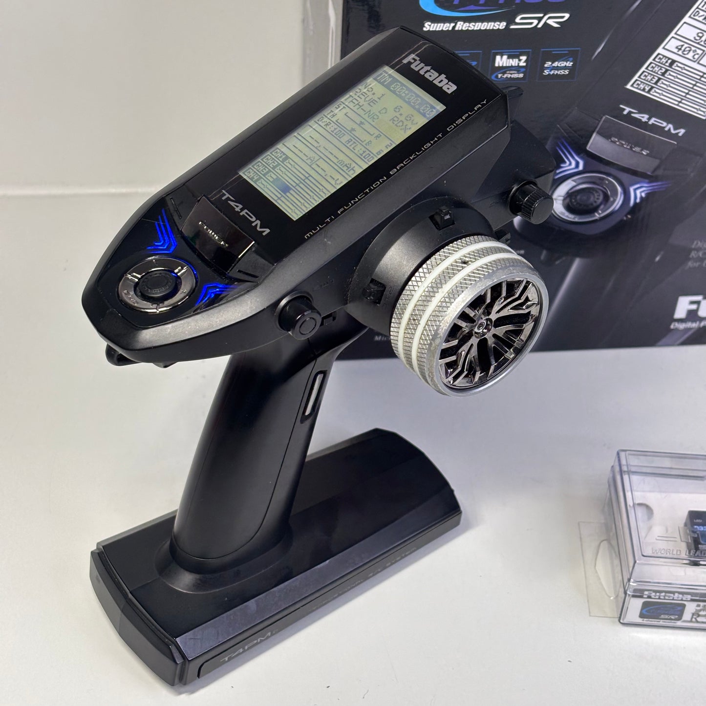 Futaba 4PM Controller & R334SBS-E Receiver Boxed, Lipo, Alloy Grip T4PM