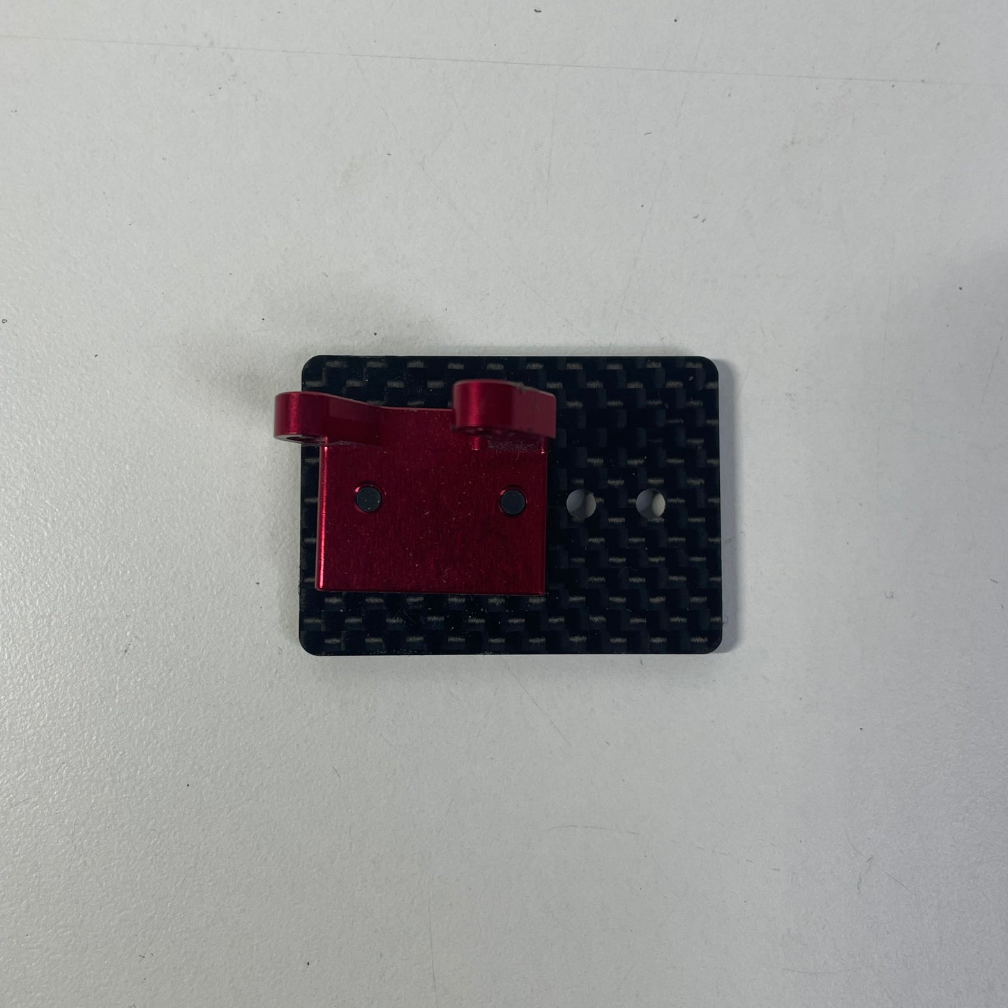 Genuine MST Rear ESC Mount Red Alloy Carbon
