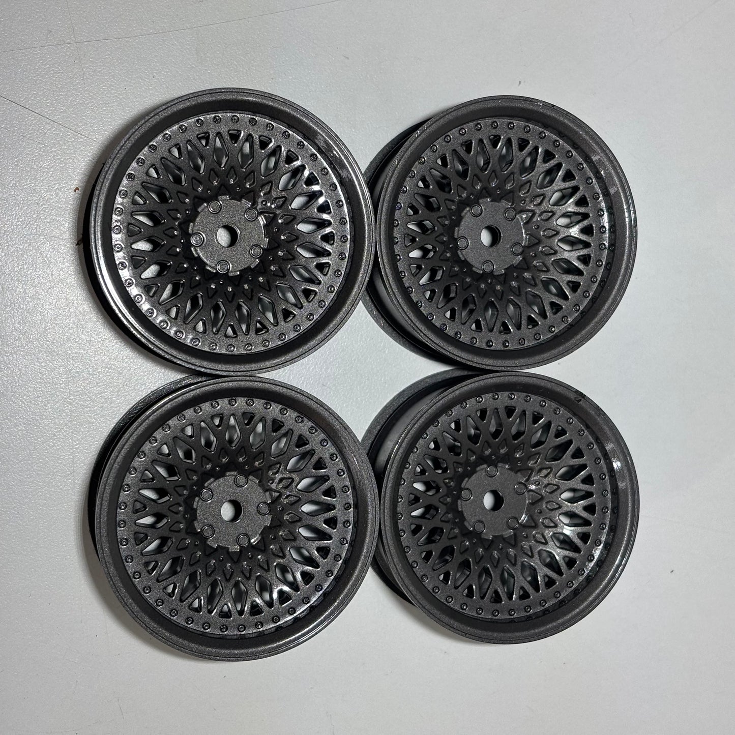 Grey Wheels Offset 6mm Mesh BBS Style