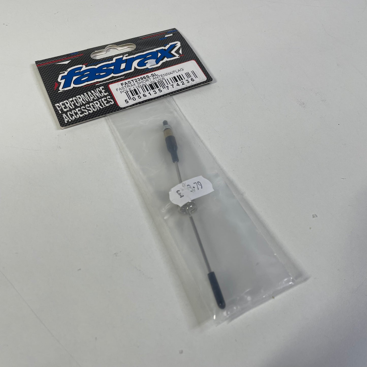 Fastrax Short Antenna/Flag Pole 115mm - Silver - Crawler
