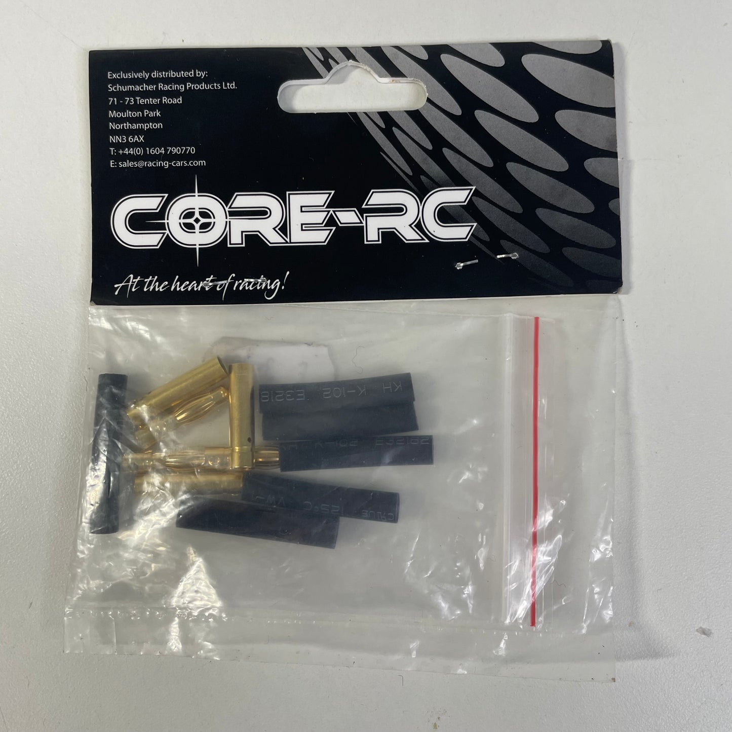 Core-RC 4.0mm Gold Banana Bullets M/F 3prs + Shrink Tube CR765
