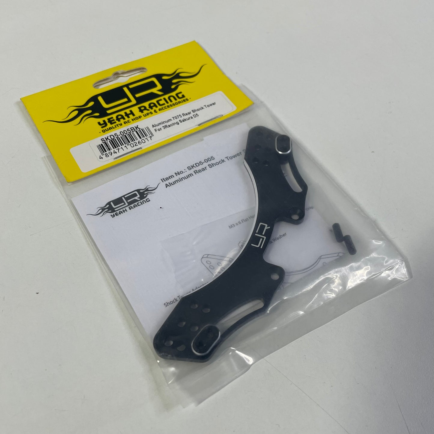 Yeah Racing Aluminium 7075 Rear Shock Tower For 3Racing Sakura D5