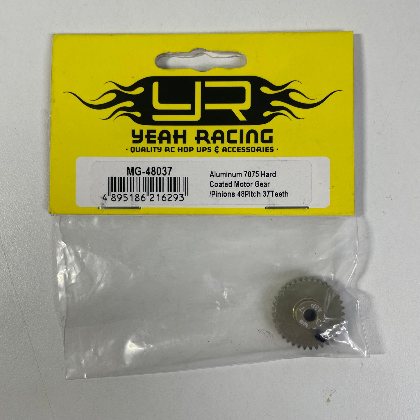 Yeah Racing Aluminium 7075 Hard Coated Pinion 48 Pitch 37T