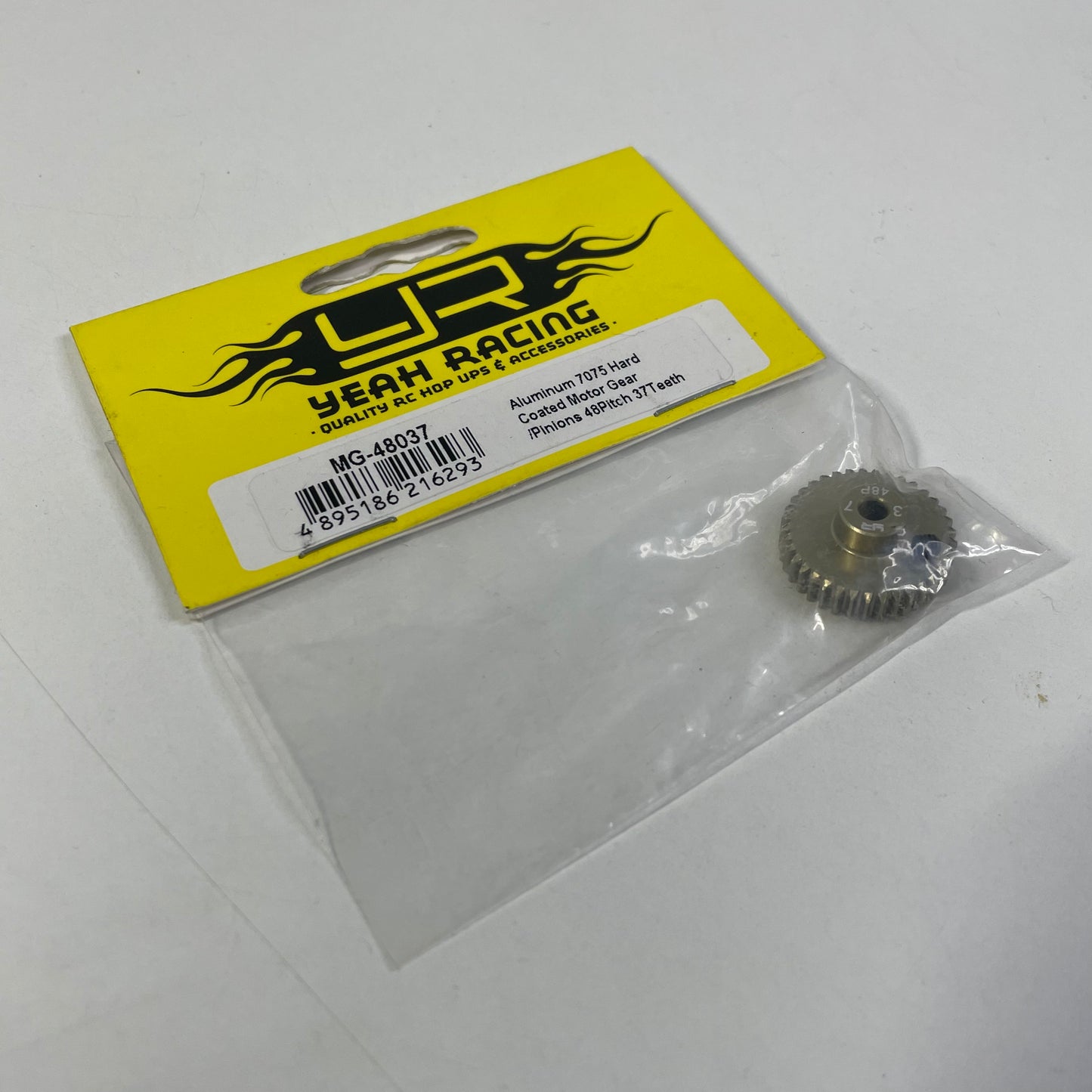 Yeah Racing Aluminium 7075 Hard Coated Pinion 48 Pitch 37T