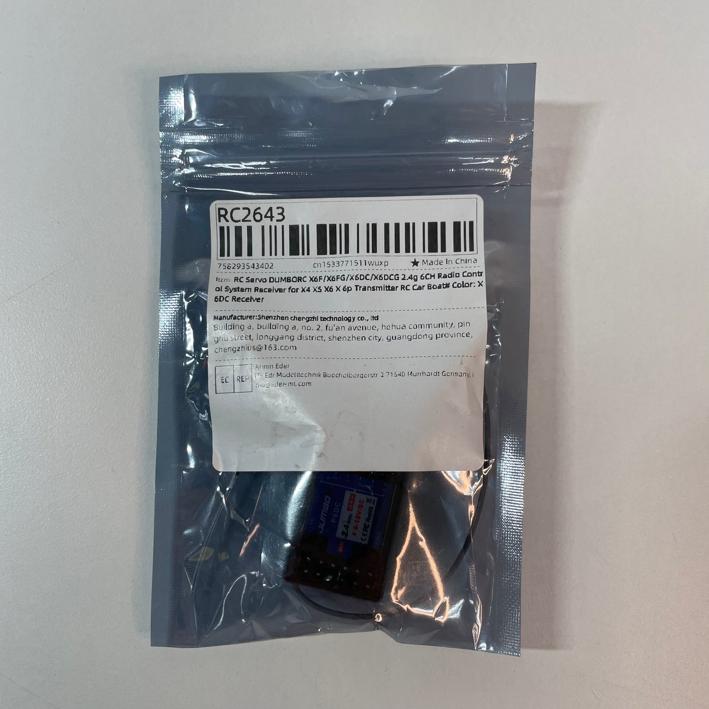 Dumbo RC Receiver P6DC