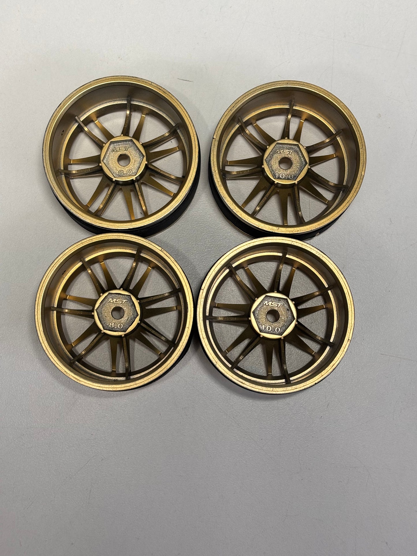 MST Gold Wheels Offset 8/10