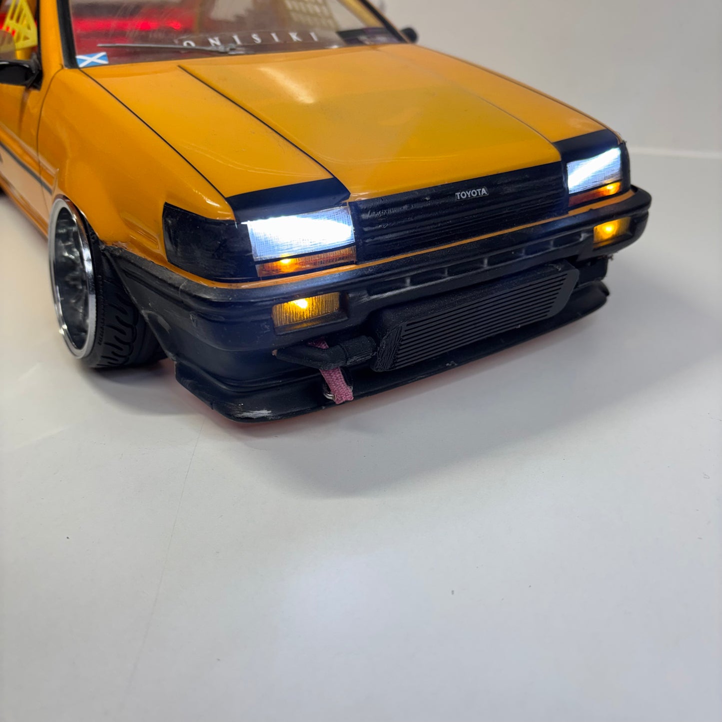 Toyota AE86 Pandora? Team Zeromax Body Shell Yellow Flashing Light Kit Backfire