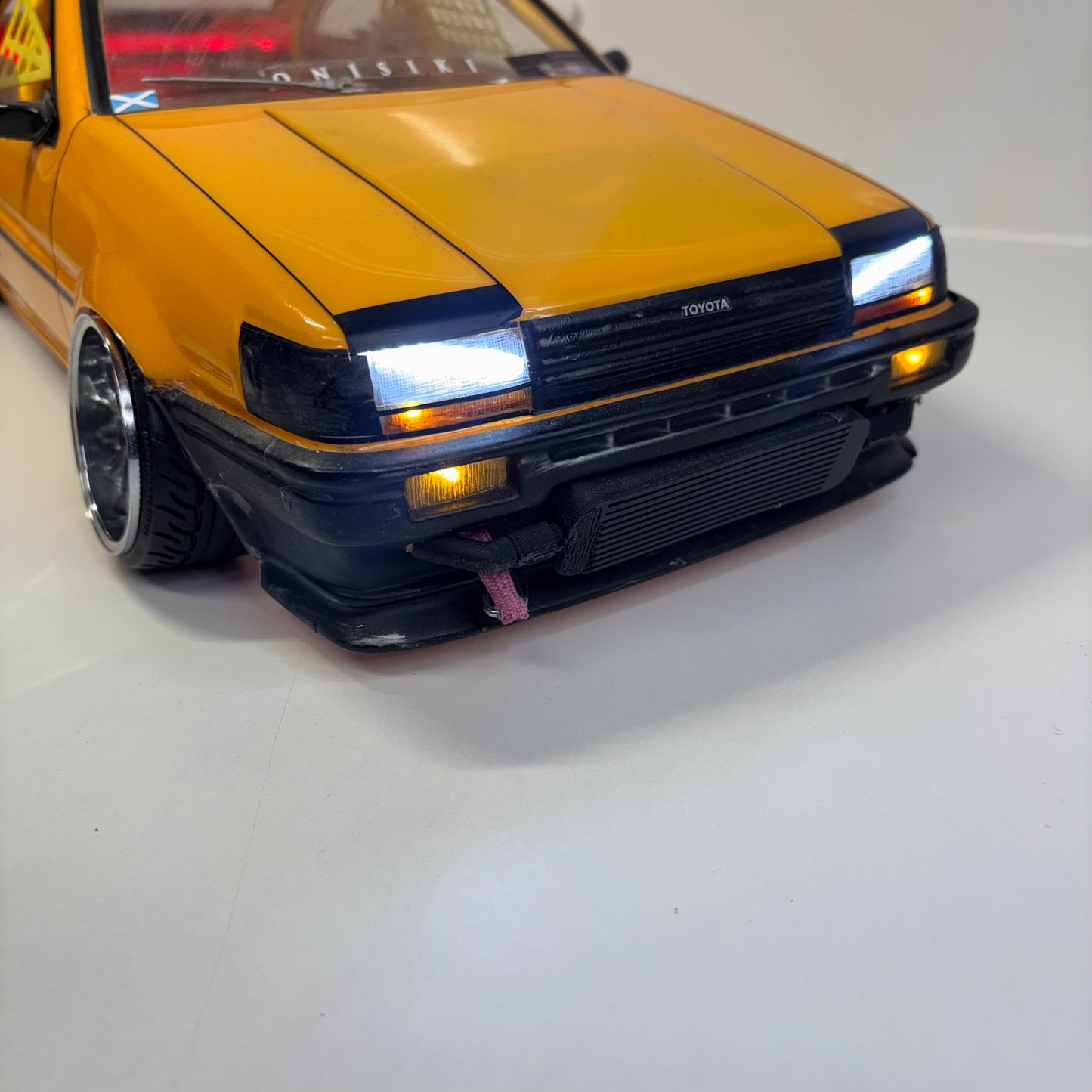 Toyota AE86 Pandora? Team Zeromax Body Shell Yellow Flashing Light Kit Backfire
