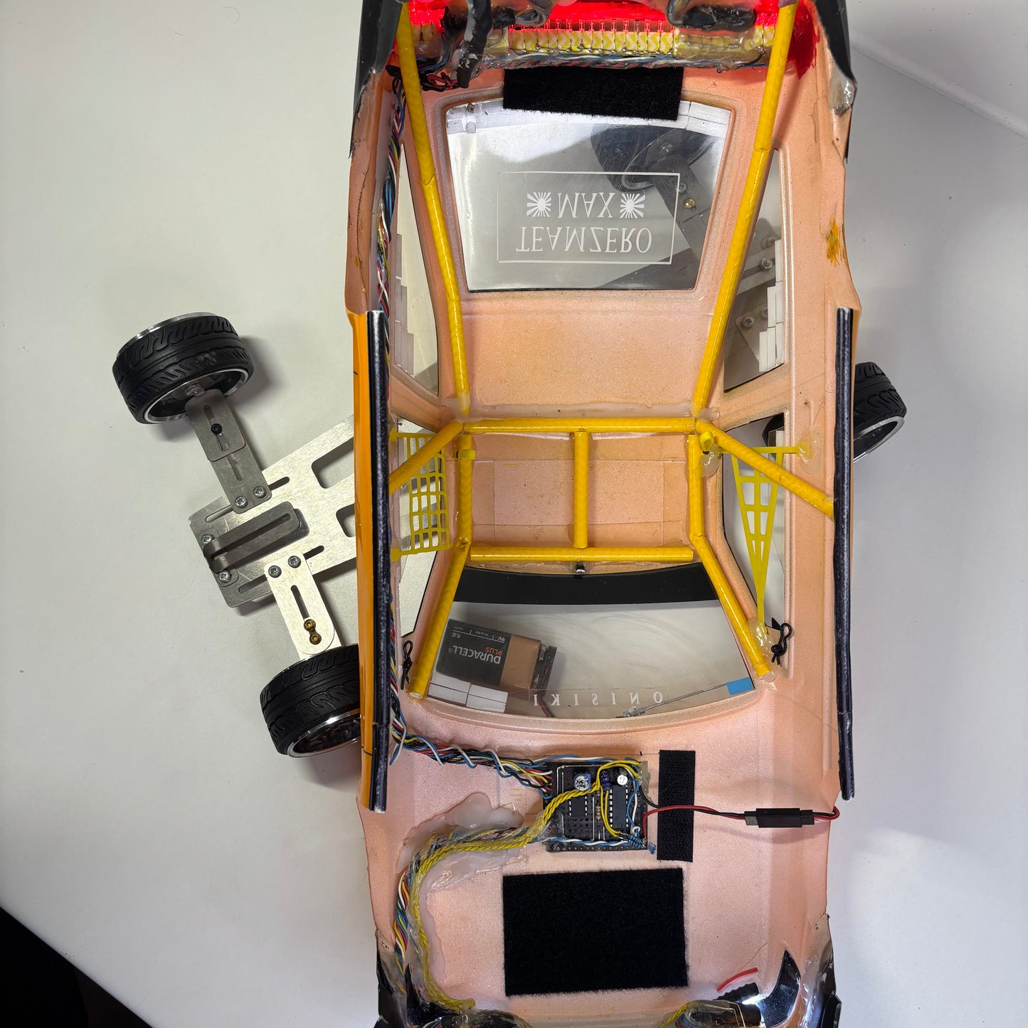Toyota AE86 Pandora? Team Zeromax Body Shell Yellow Flashing Light Kit Backfire