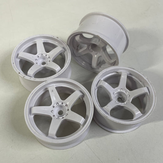 White Wheels 2x 6mm & 2x 8mm Offset