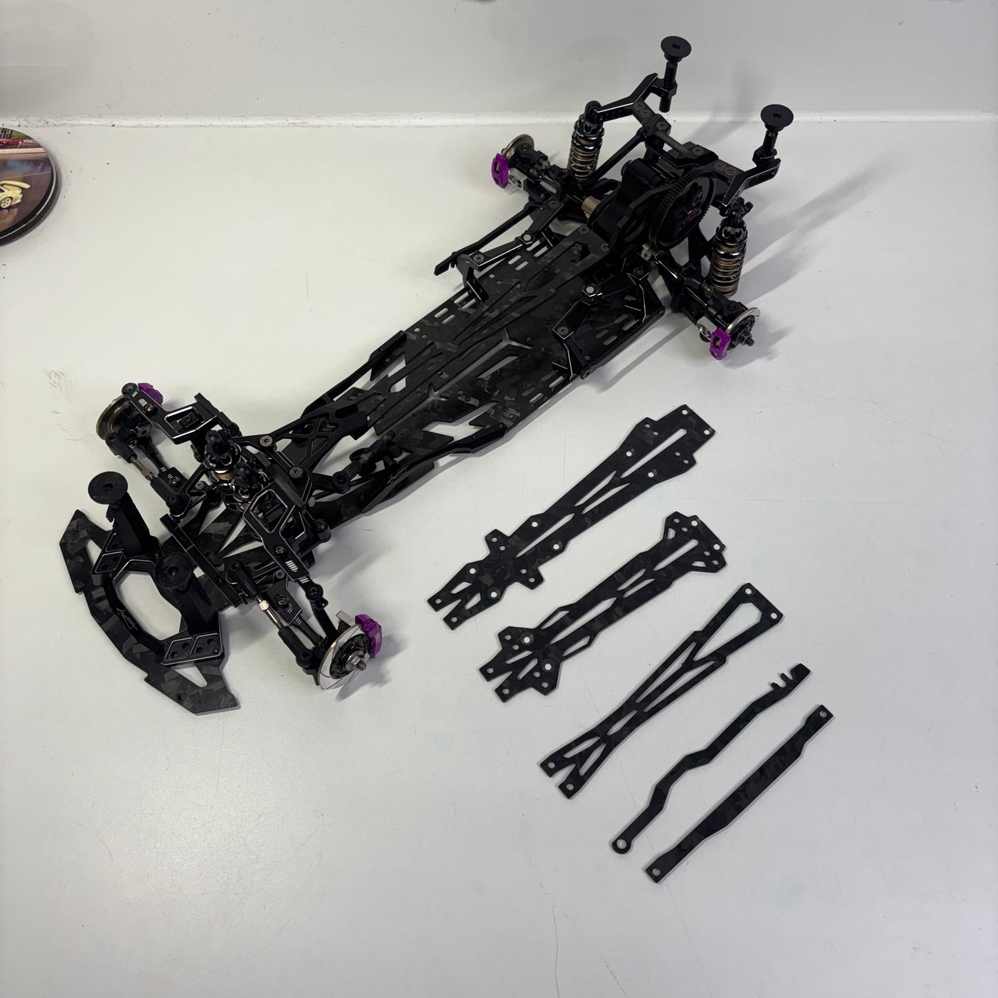 Boa La Fantasy II 2023 Latest Forged Carbon Drift Chassis RWD Overdose Shocks