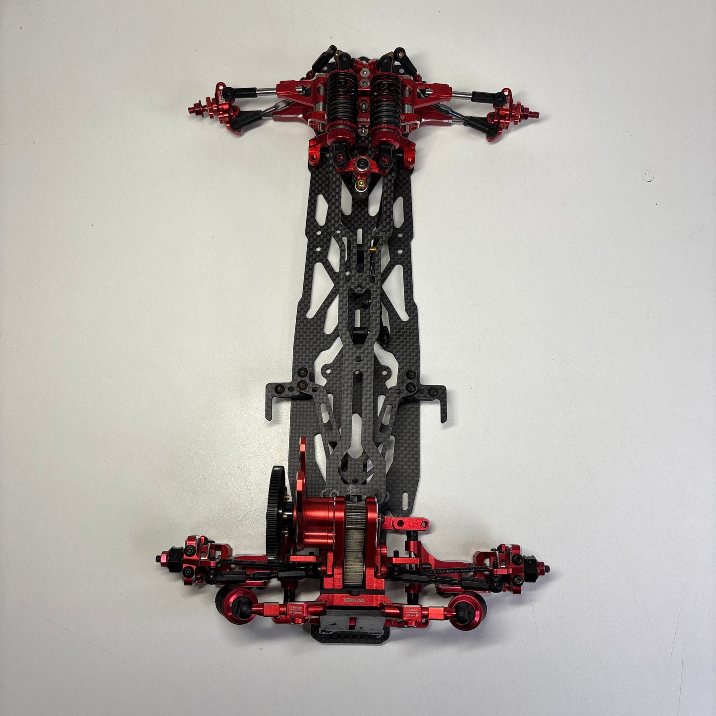 Team AD RD2.0 Red Alloy Chassis Full Hop Up Carbon