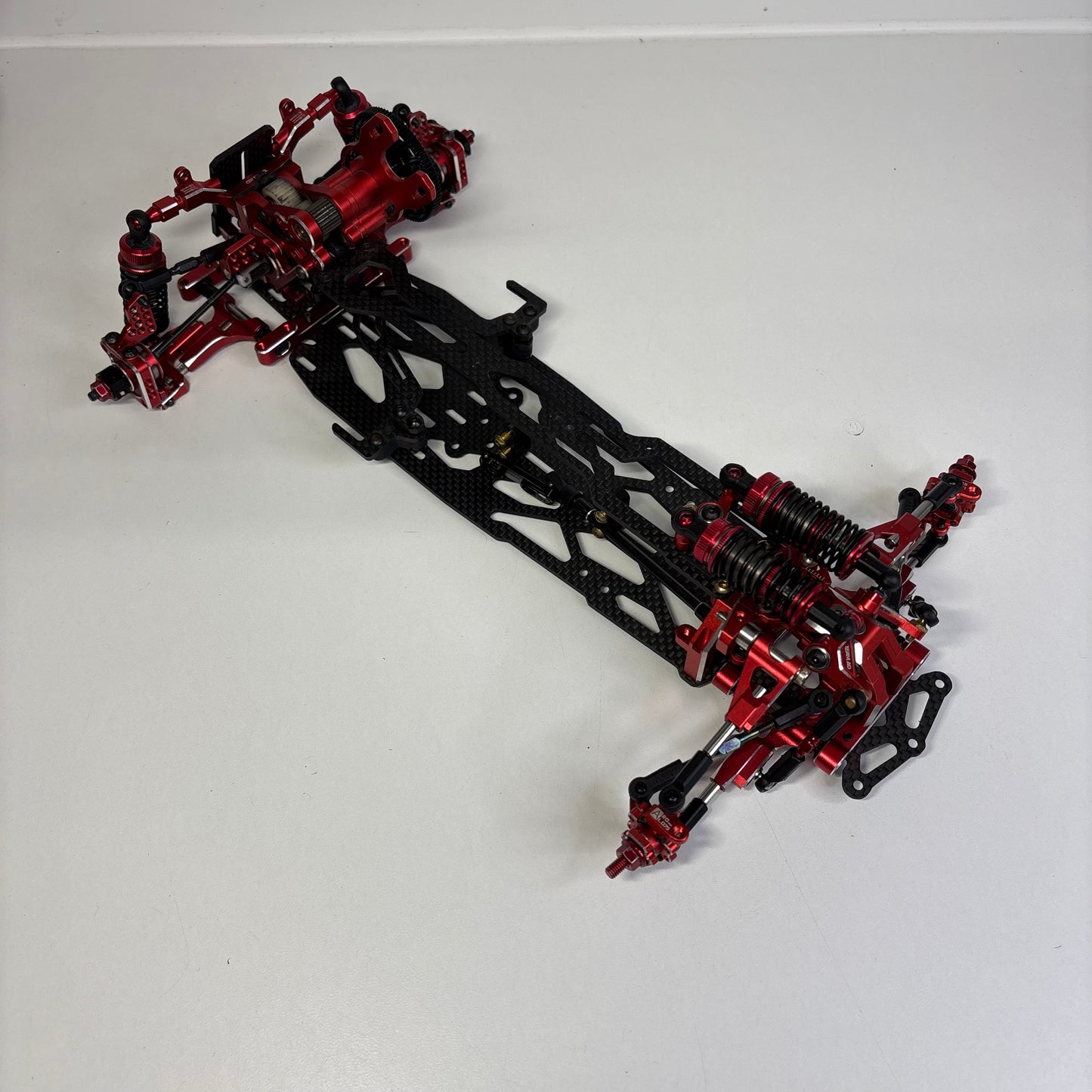 Team AD RD2.0 Red Alloy Chassis Full Hop Up Carbon