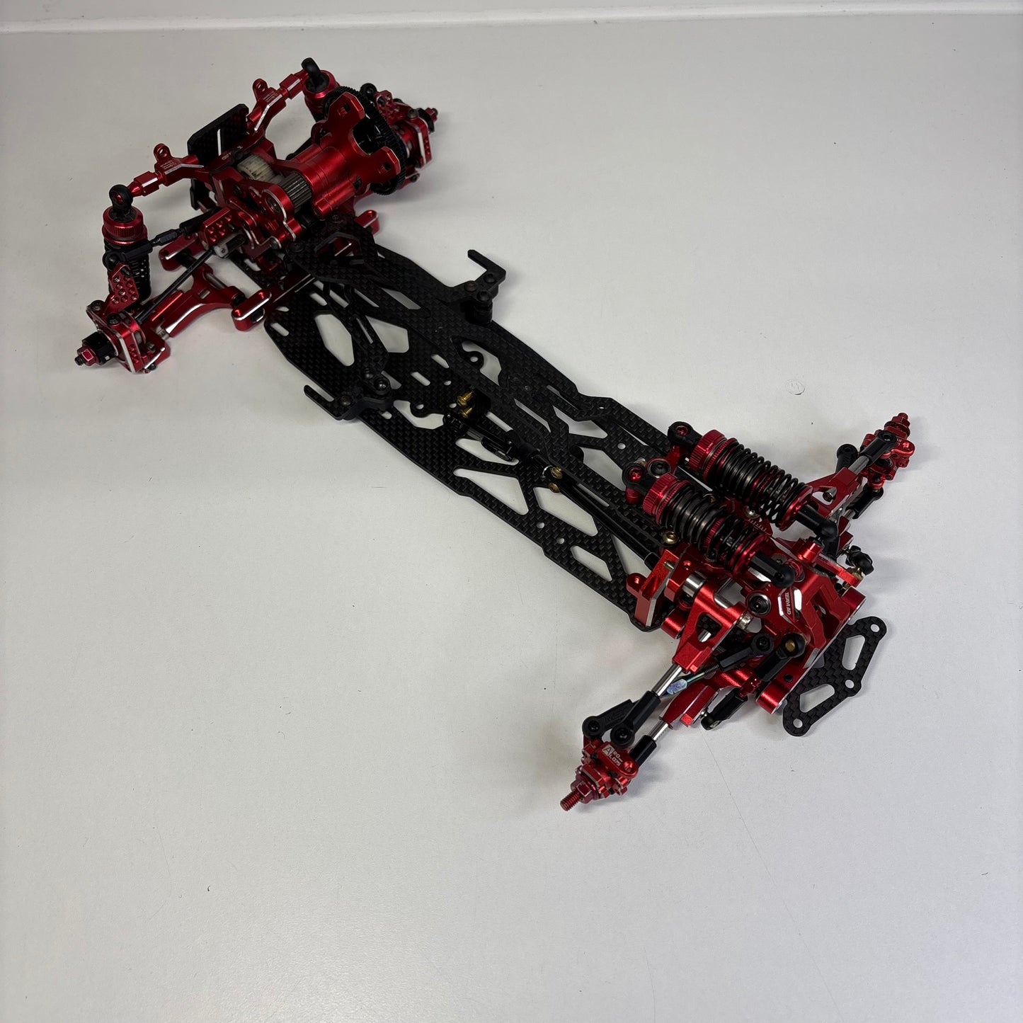 Team AD RD2.0 Red Alloy Chassis Full Hop Up Carbon
