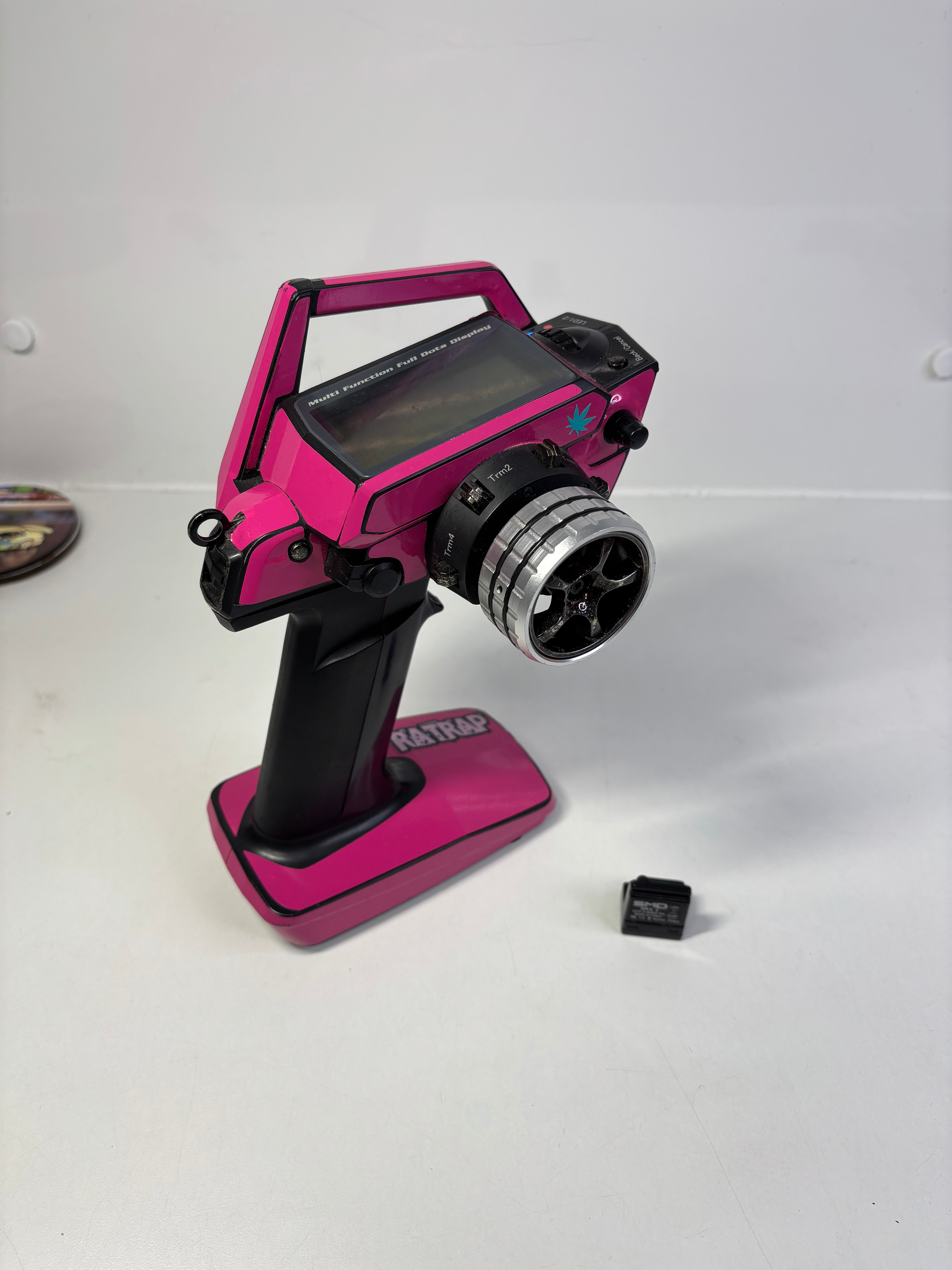 Sanwa MT4 Controller & SMD Receiver Pink Wrap Alloy Grip – Big Licks RC