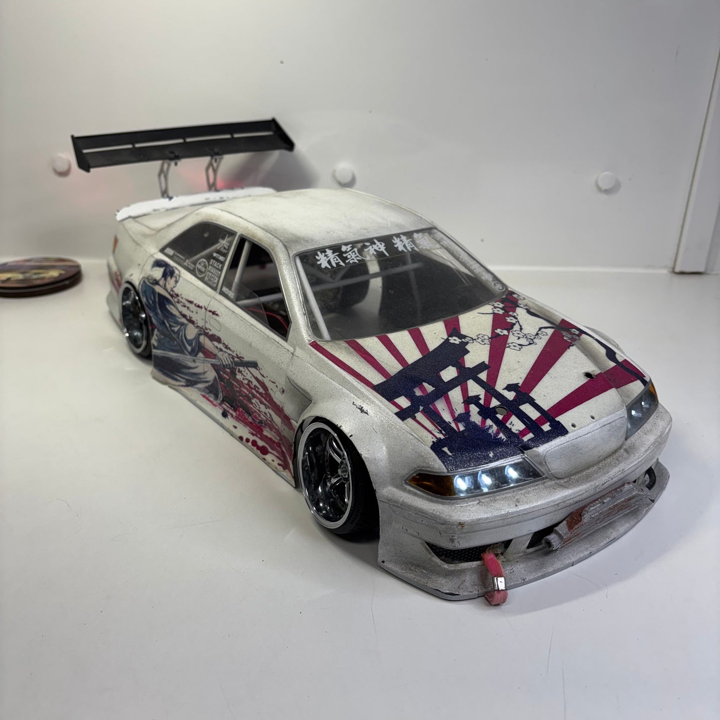 Team Zeromax Toyota Chaser Mark II Bodyshell White