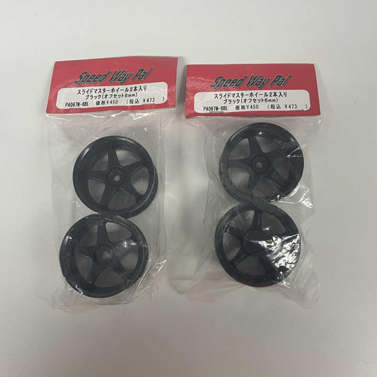 Speed Way Pal Black Wheels New Volk LM GT 6MM PA067N 6BL